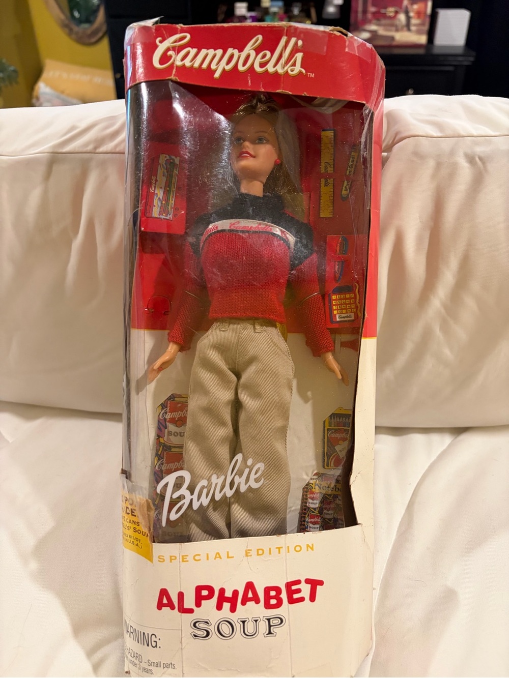 Vintage Mattel 1999 Special Edition Campbells Alphabet Soup Barbie